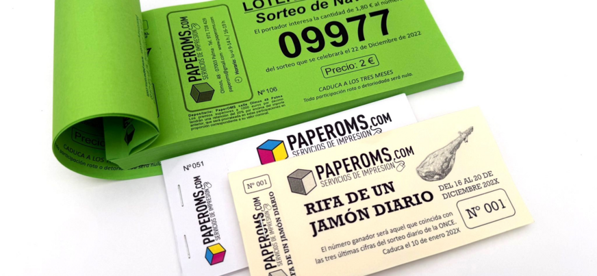 participaciones, rifas y sorteos